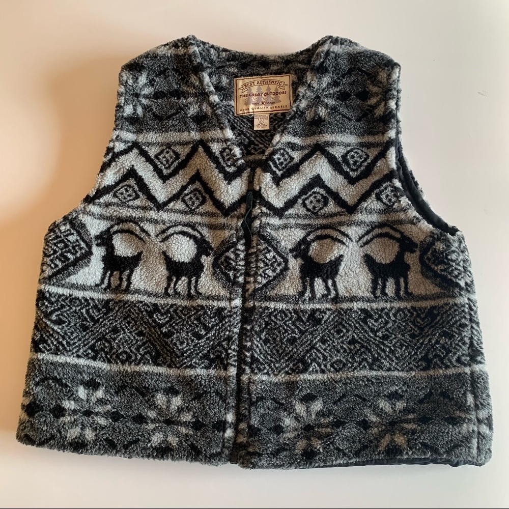 The Great Outdoors Ibex Sherpa Fleece Vest Women’s Size L